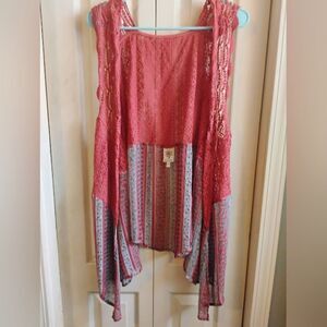 Self Esteem Red and Blue Vest Gradient Design